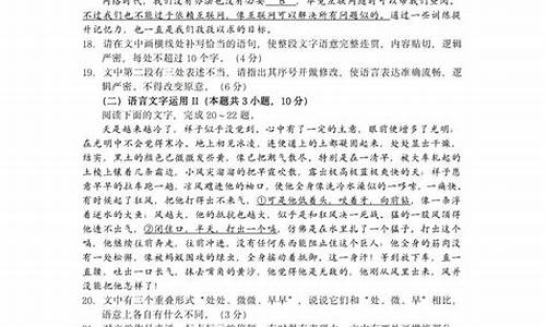 高考语文新高考一卷_22年高考语文新高考