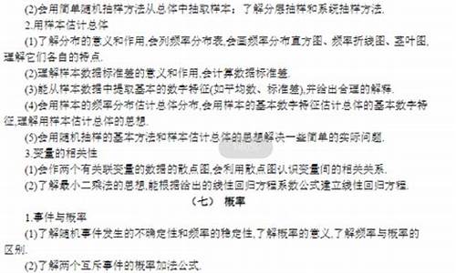 北京高考数学考纲_北京高考数学内容