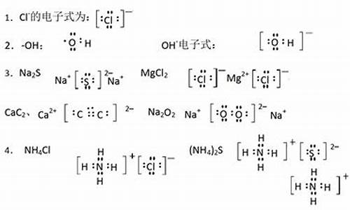 高考常见化学电子式_高考化学常考电子式